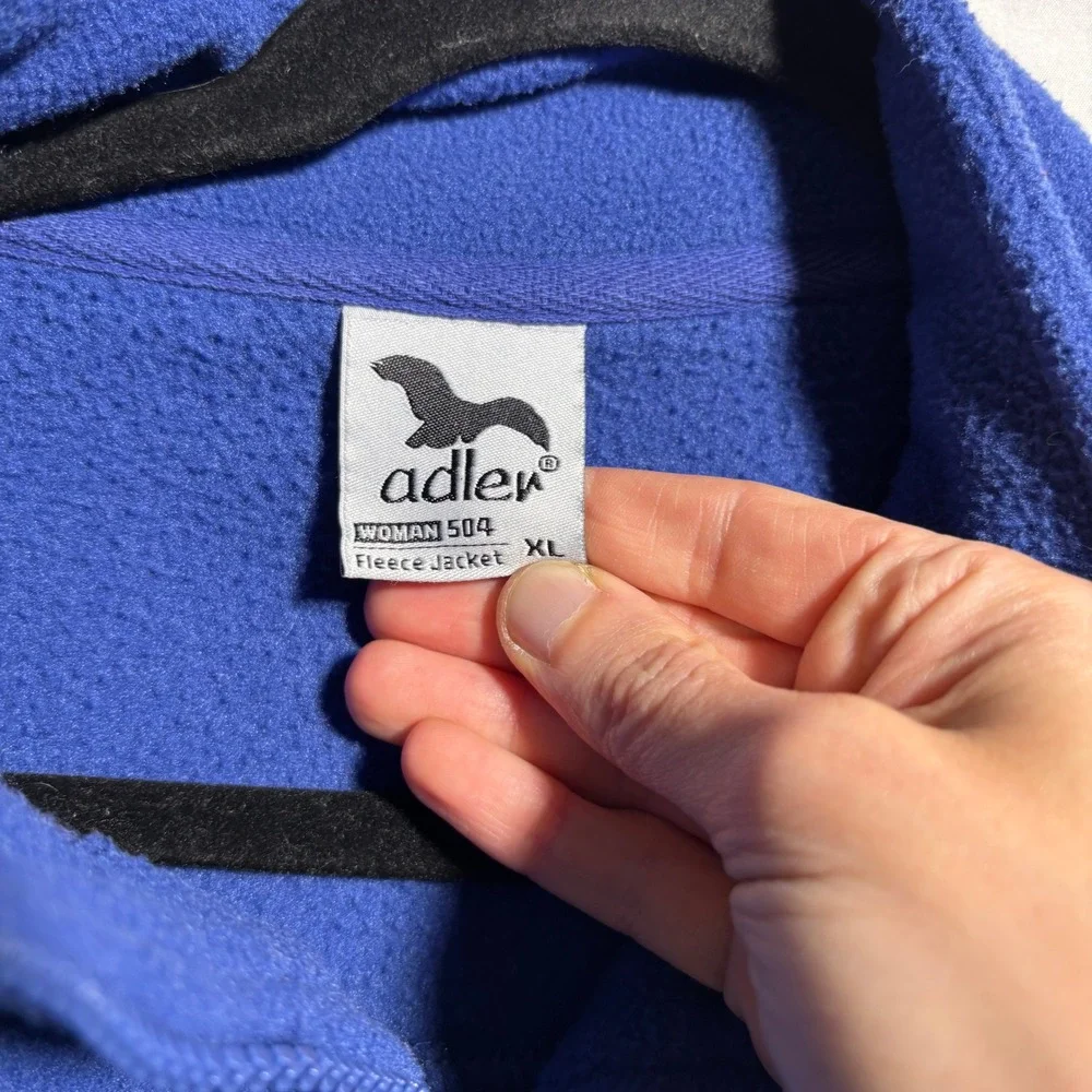 Adler Innsbruck Austria Fleece Jacket Blue Full Zip XL - Picture 3 of 8